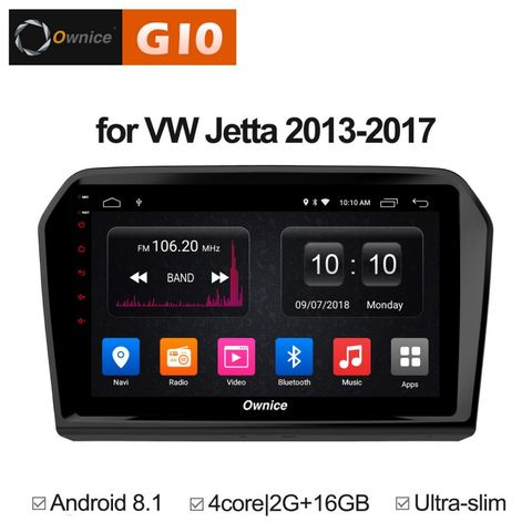 Ownice G10 S9911E  Volkswagen Jetta 2013-2017 (Android 8.1)